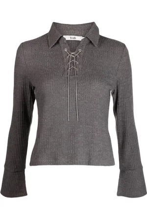 B+AB Geripptes Stricktop