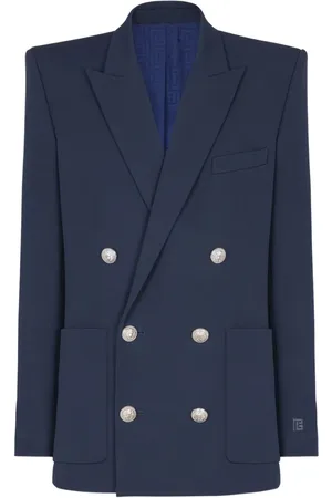 Balmain Sakko mit Grain de Poudre-Muster