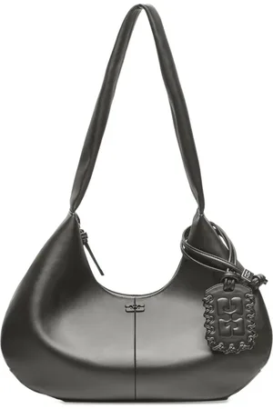 Ganni Schultertasche mit Logo-Anhänger