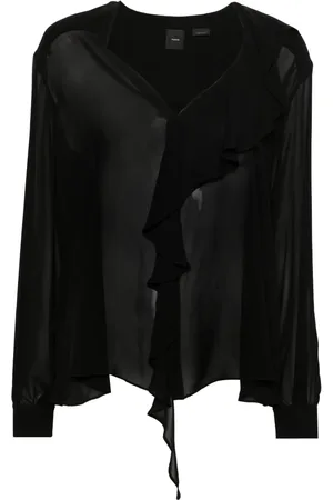 Pinko Langarmshirt mit Rüschen
