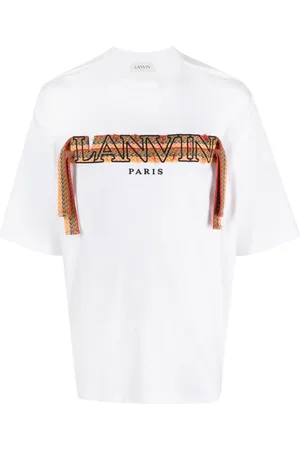 Lanvin T-Shirt mit Curb-Stickerei