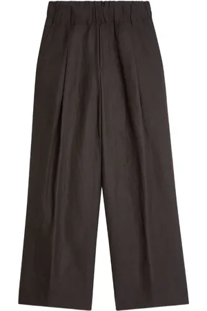 DRIES VAN NOTEN Wide-Leg-Hose mit Bundfalten