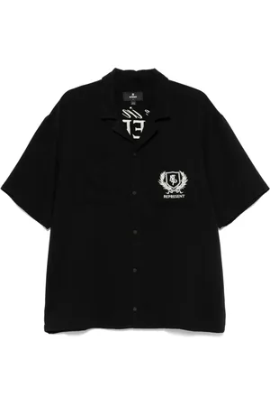 Represent Hemd mit Logo-Stickerei