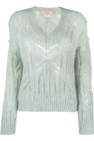 Twin-Set Pullover mit V-Ausschnitt