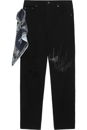Musium Div. Halbhohe Straight-Leg-Jeans
