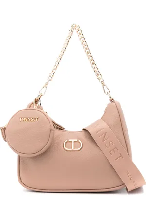 Twin-Set Schultertasche mit Oval T-Schild