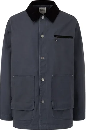 Studio Tomboy Jacke aus Canvas mit Cordkragen