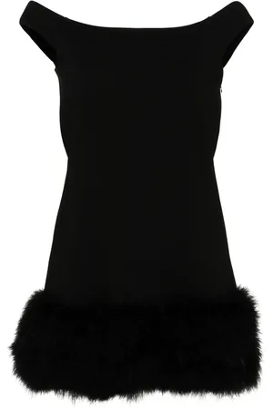 BLUMARINE Minikleid mit Federn