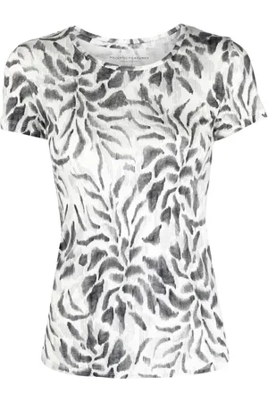 Majestic Gemustertes T-Shirt