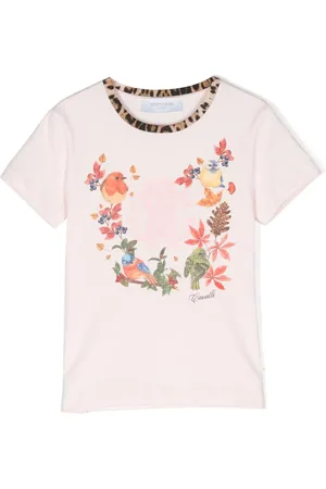 Roberto Cavalli T-Shirt mit Vogel-Print