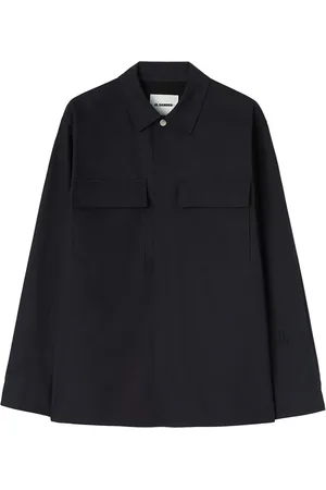 Jil Sander Hemd mit Logo-Etikett