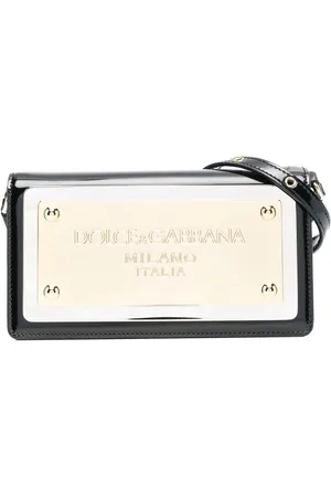 Dolce & Gabbana Umhängetasche mit Logo-Schild