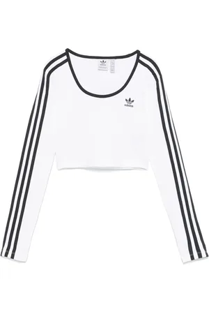 adidas Cropped-T-Shirt mit 3 Streifen