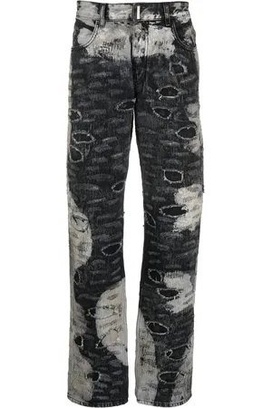 Givenchy Gerade Hose im Distressed-Look