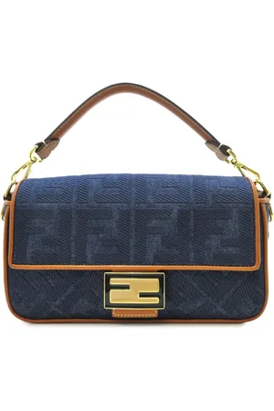Fendi 2010-2023 Zucca Baguette Satchel-Tasche aus Denim