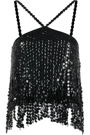 The Attico Paillettentop im Layering-Look