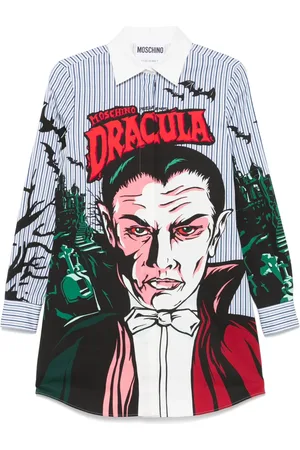 Moschino 2010s Kleid mit Dracula-Print