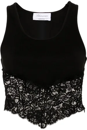 BLUMARINE Tanktop mit Spitzendetail