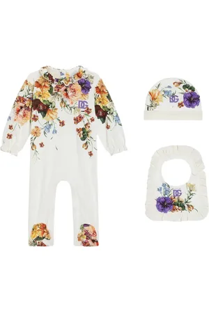Dolce & Gabbana Strampler-Set mit Blumen-Print