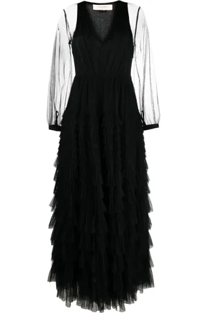 Twin-Set Abendkleid mit transparenten Ärmeln