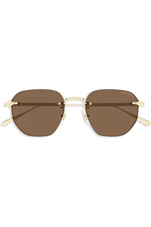 Montblanc Sonnenbrille mit eckigem Gestell