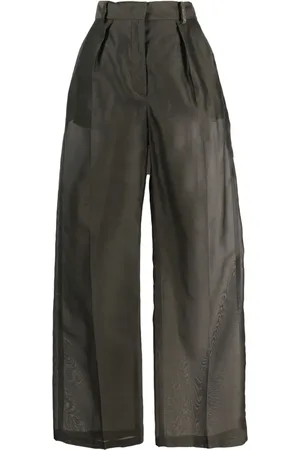 Fabiana Filippi Lockere Hose mit transparentem Bein