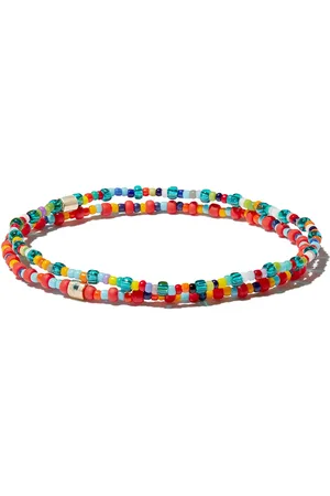 LUIS MORAIS Perlenarmband-Set mit 14kt Evil Eye-Perlen