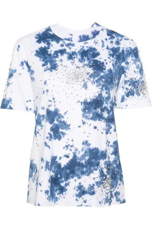 Des Phemmes T-Shirt mit Kristallen