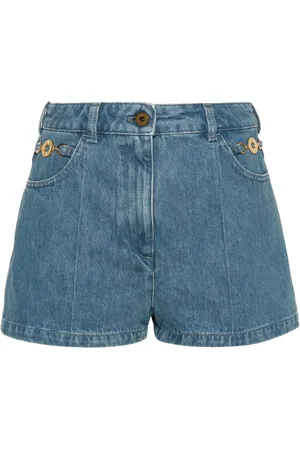 Patou Kurze Jeans-Shorts mit Logo-Stickerei