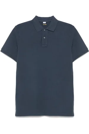 Aspesi Piqué-Poloshirt mit Mineralfärbung