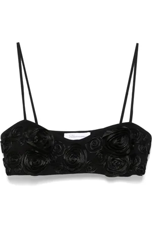 BLUMARINE Cropped-Top mit Blumenapplikation