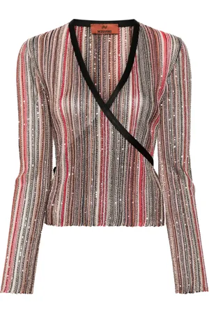 Missoni Gestreifter Pullover mit Pailletten