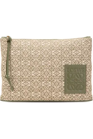 Loewe 2022 Oblong Pouch Clutch aus Anagram-Jacquard