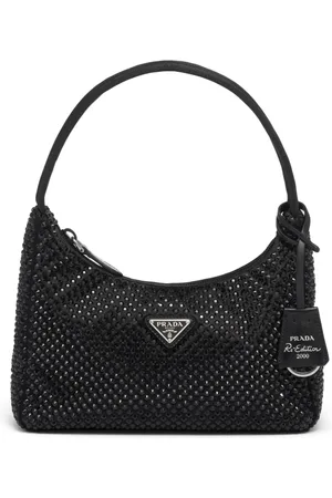 Prada Re-Edition 2000 Mini-Tasche mit Kristallen