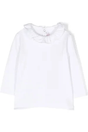 Il gufo Langarmshirt mit Rüschenkragen