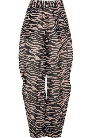 The Attico Hose mit Zebra-Print