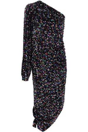 AMEN Asymmetrisches Paillettenkleid