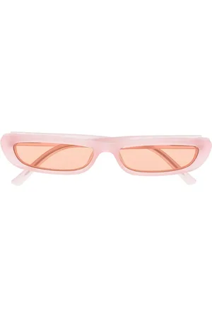 Linda Farrow X The Attico Thea Sonnenbrille mit schmalem Gestell