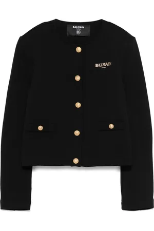 Balmain Sakko mit Logo-Print
