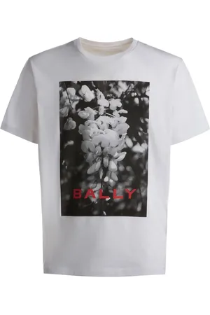 Bally Logo-T-Shirt mit Blumen-Print