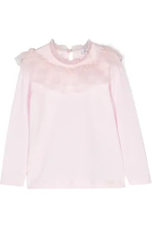 MONNALISA T-Shirt mit Rüschenkragen