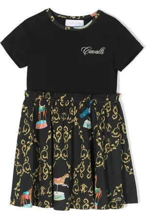 Roberto Cavalli Skaterkleid mit grafischem Print