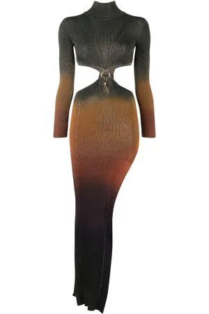 Roberto Cavalli Asymmetrisches Kleid mit Ombré-Wirkung