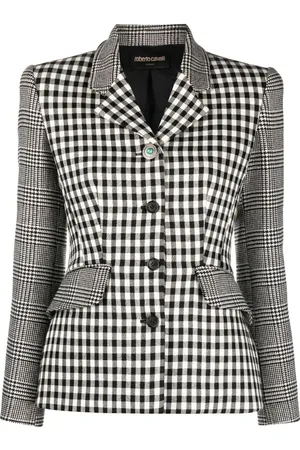 Roberto Cavalli Blazer mit Check