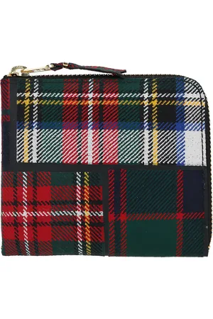 Comme des Garçons Portemonnaie mit Patchwork-Karos