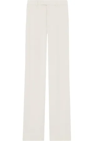 Saint Laurent High-Waist-Hose in Satinoptik