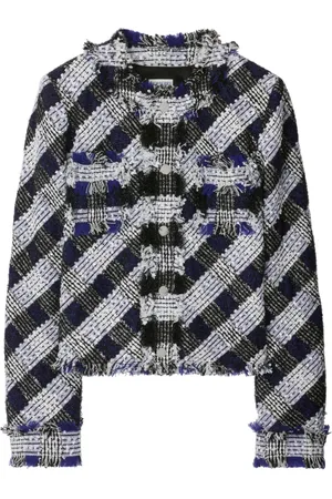 Burberry Cropped-Jacke aus Tweed
