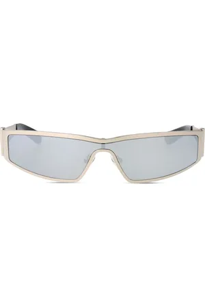 Alexander McQueen Sonnenbrille mit eckigem Gestell