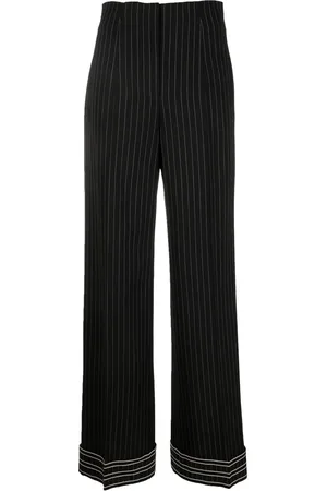 Alberta Ferretti Taillenhose mit Nadelstreifen