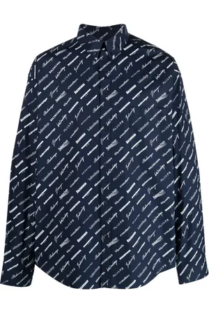 Balenciaga Hemd mit Logo-Print